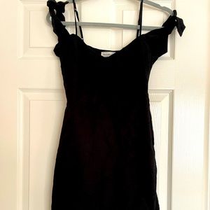 Abercrombie and Fitch black linen dress